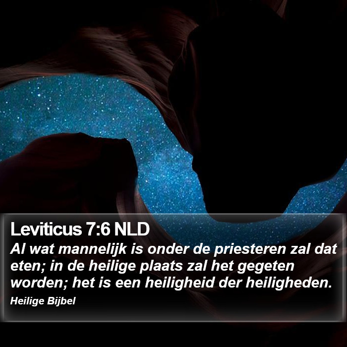 Leviticus 7:6 NLD Bible Study