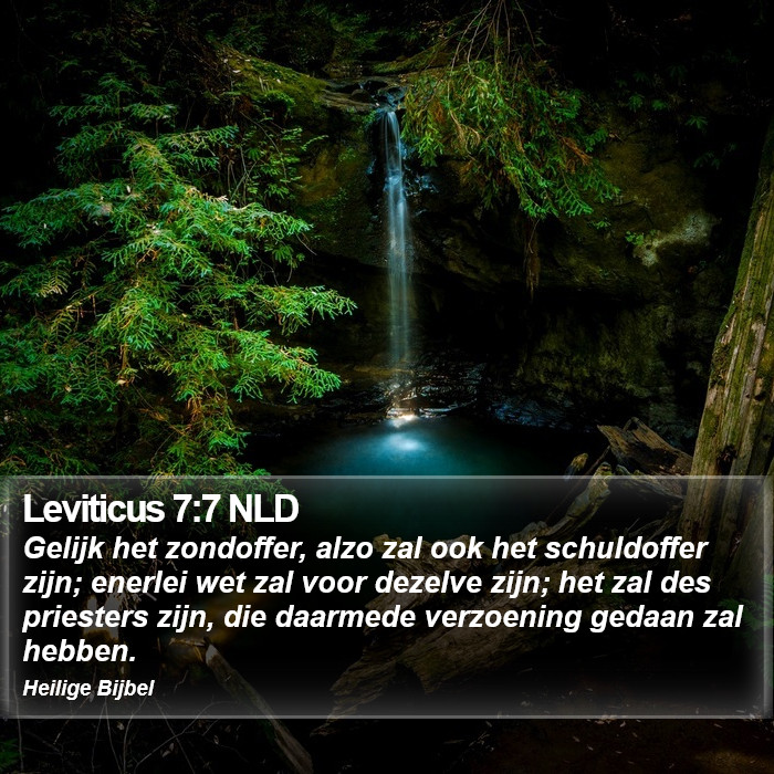 Leviticus 7:7 NLD Bible Study