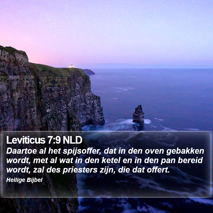 Leviticus 7:9 NLD Bible Study