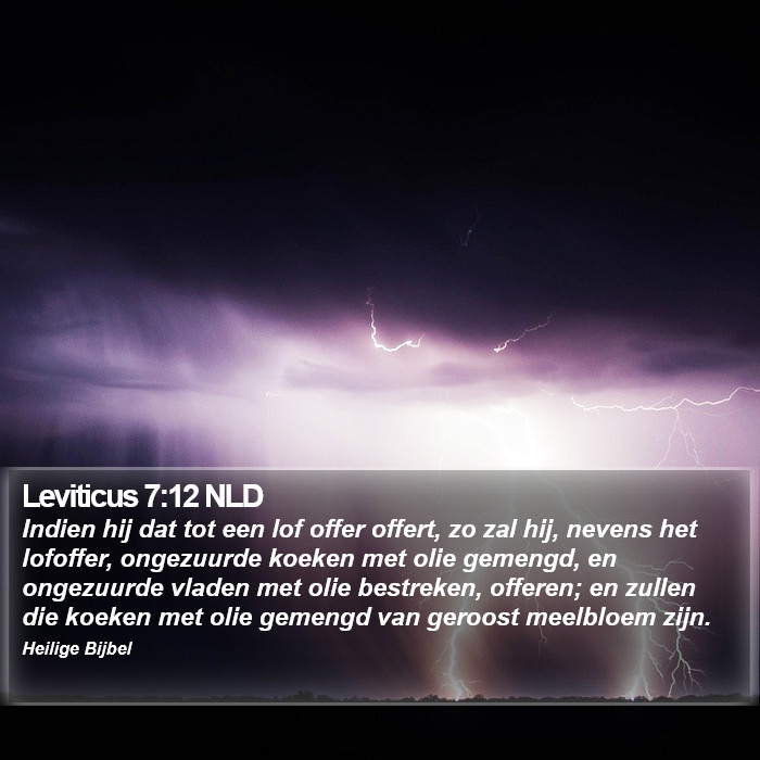 Leviticus 7:12 NLD Bible Study