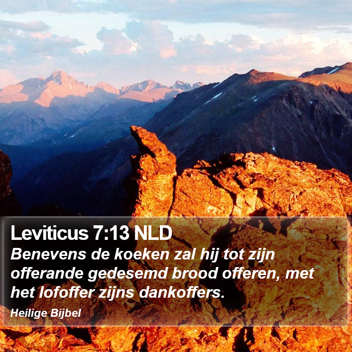 Leviticus 7:13 NLD Bible Study