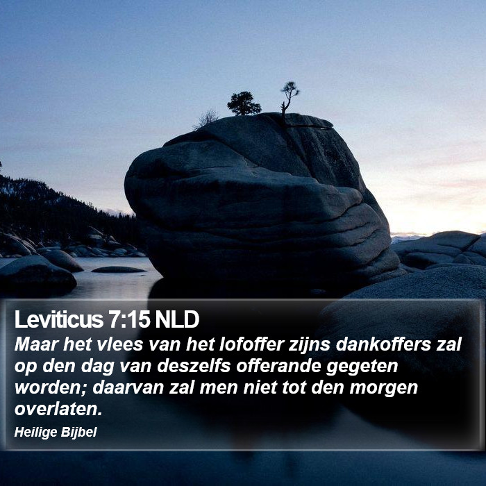 Leviticus 7:15 NLD Bible Study