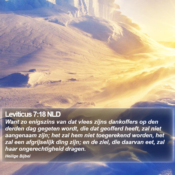 Leviticus 7:18 NLD Bible Study