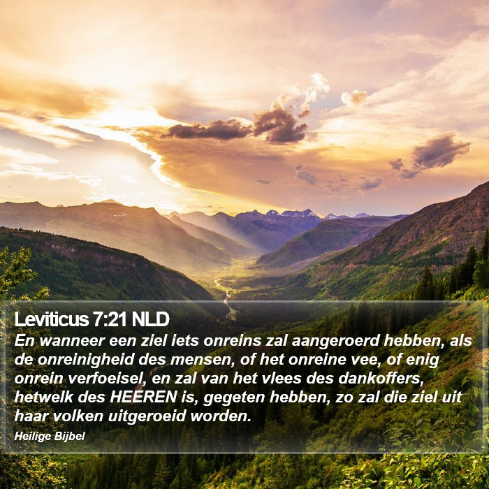 Leviticus 7:21 NLD Bible Study