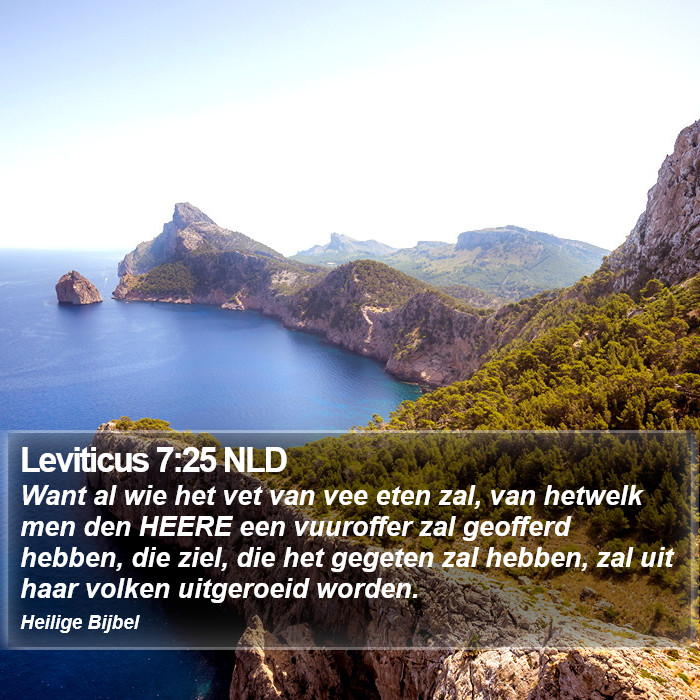 Leviticus 7:25 NLD Bible Study