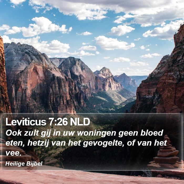 Leviticus 7:26 NLD Bible Study