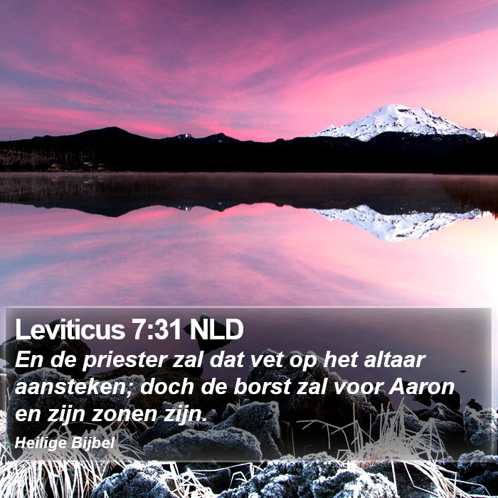 Leviticus 7:31 NLD Bible Study