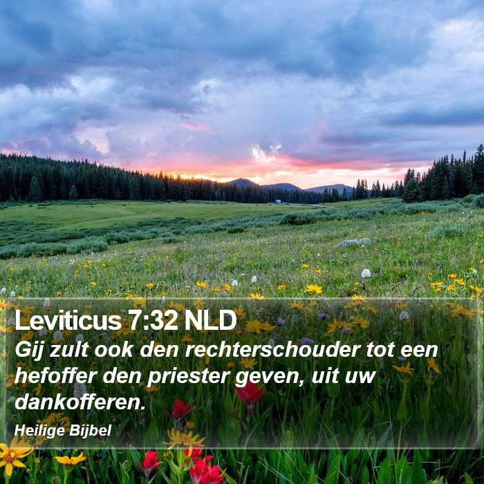 Leviticus 7:32 NLD Bible Study