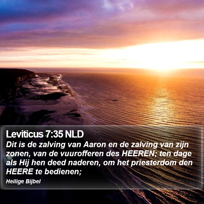 Leviticus 7:35 NLD Bible Study