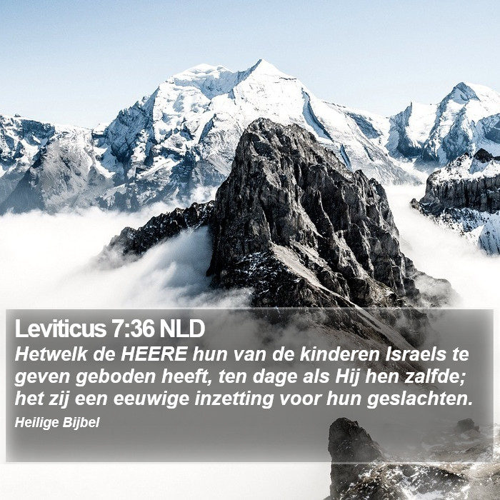 Leviticus 7:36 NLD Bible Study