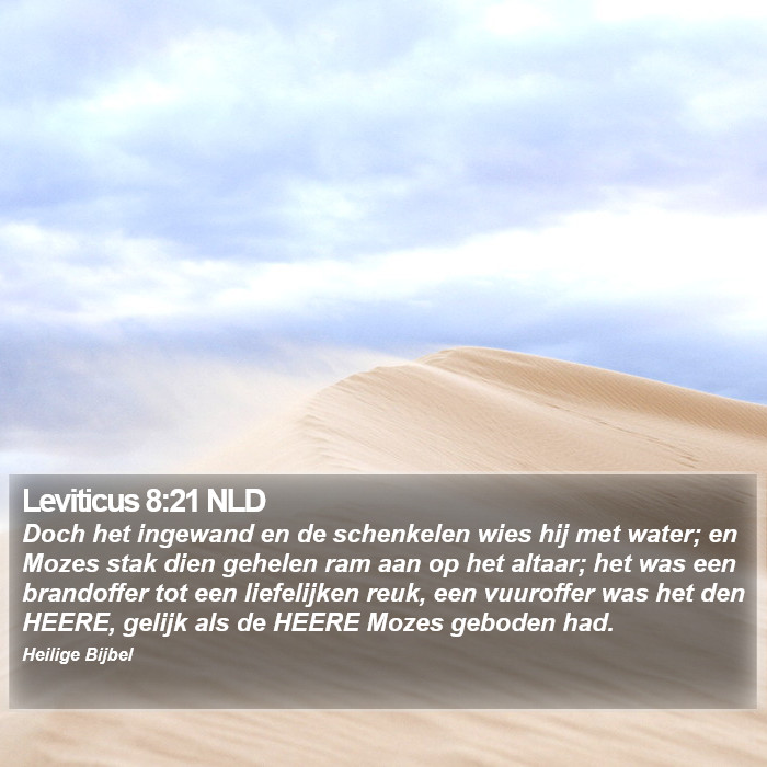 Leviticus 8:21 NLD Bible Study