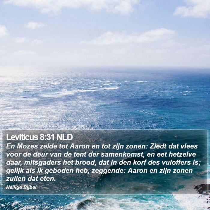 Leviticus 8:31 NLD Bible Study