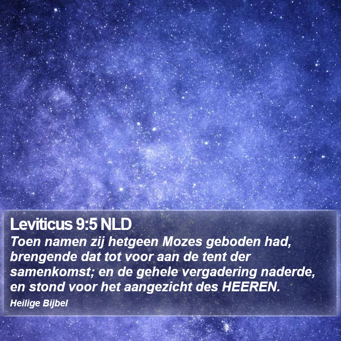 Leviticus 9:5 NLD Bible Study