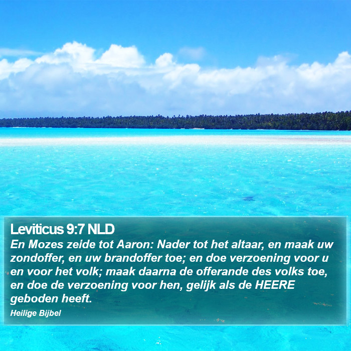 Leviticus 9:7 NLD Bible Study