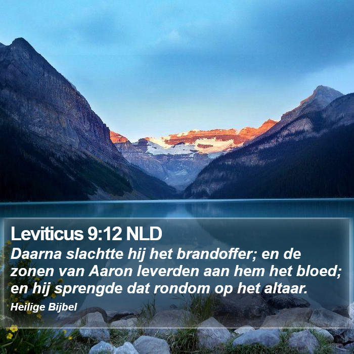 Leviticus 9:12 NLD Bible Study