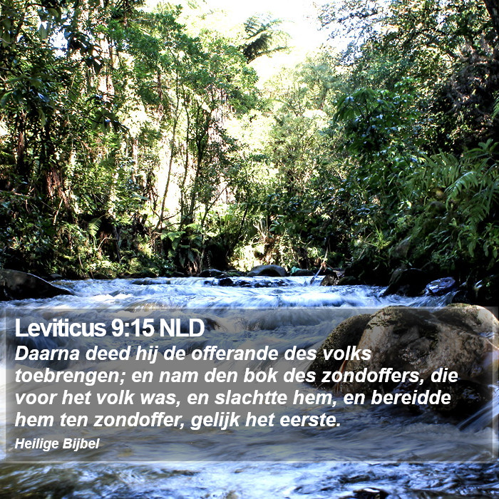 Leviticus 9:15 NLD Bible Study