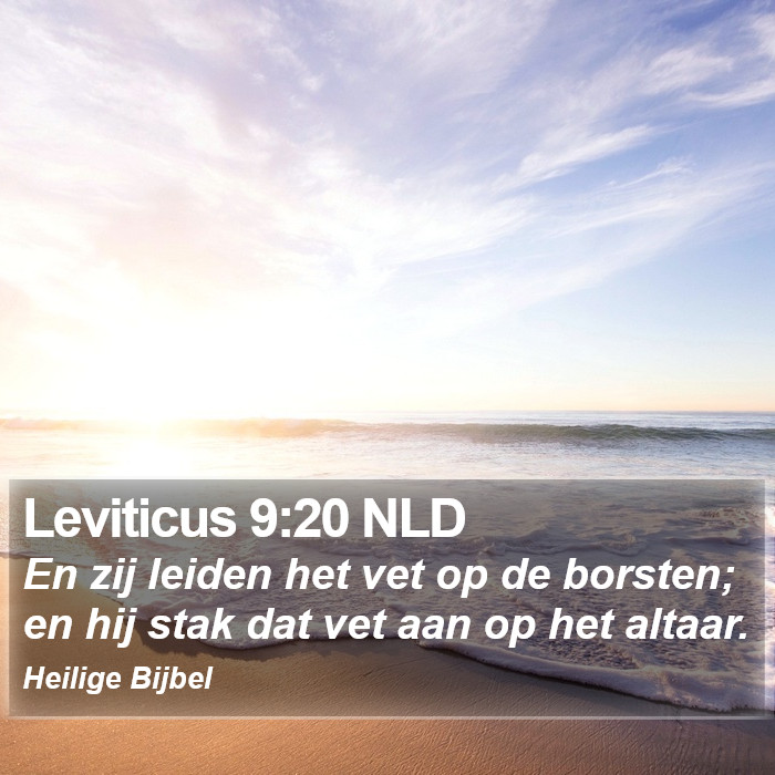 Leviticus 9:20 NLD Bible Study