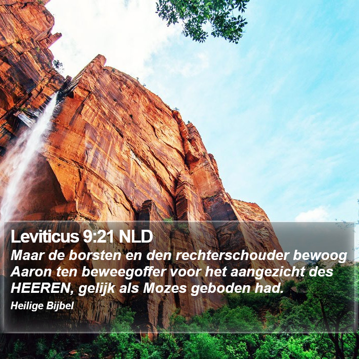 Leviticus 9:21 NLD Bible Study