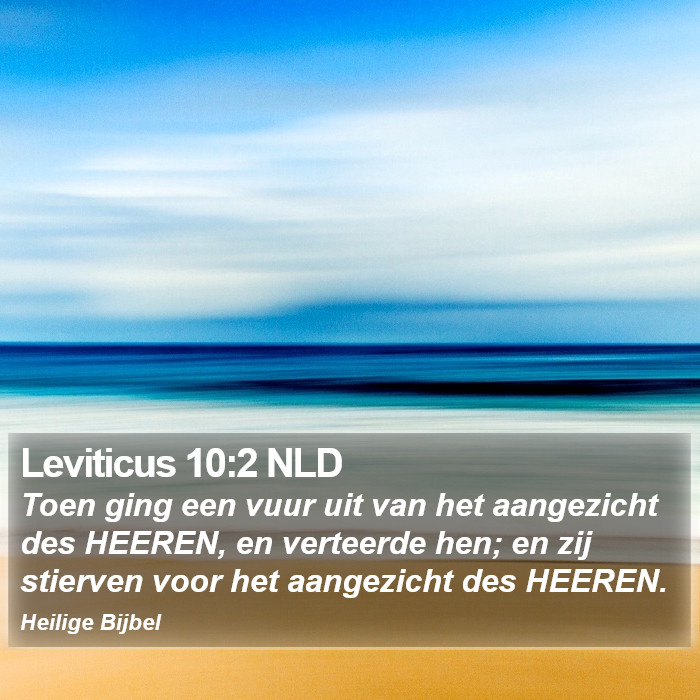 Leviticus 10:2 NLD Bible Study