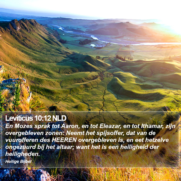 Leviticus 10:12 NLD Bible Study