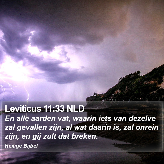 Leviticus 11:33 NLD Bible Study