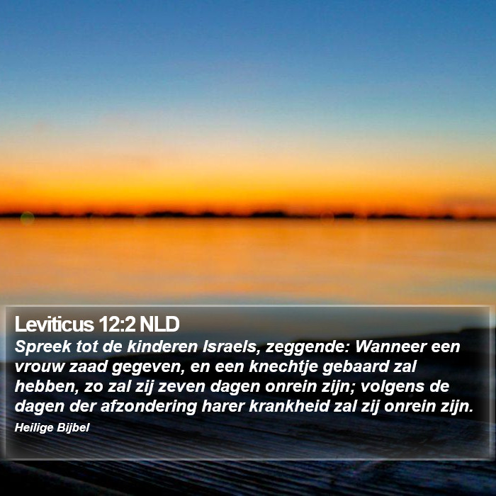 Leviticus 12:2 NLD Bible Study