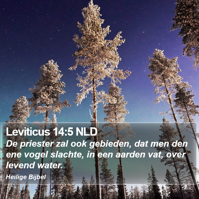 Leviticus 14:5 NLD Bible Study