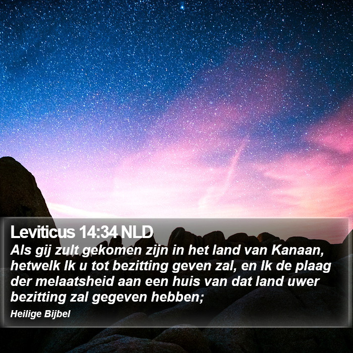 Leviticus 14:34 NLD Bible Study