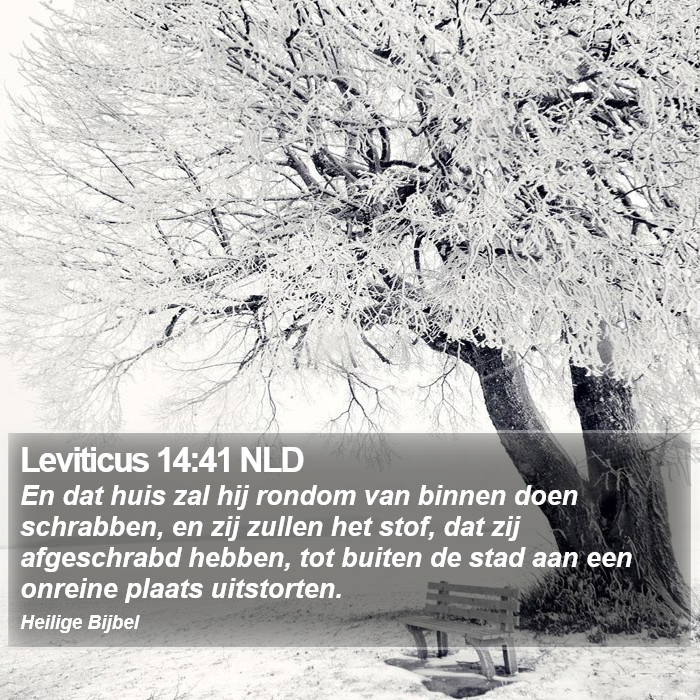 Leviticus 14:41 NLD Bible Study