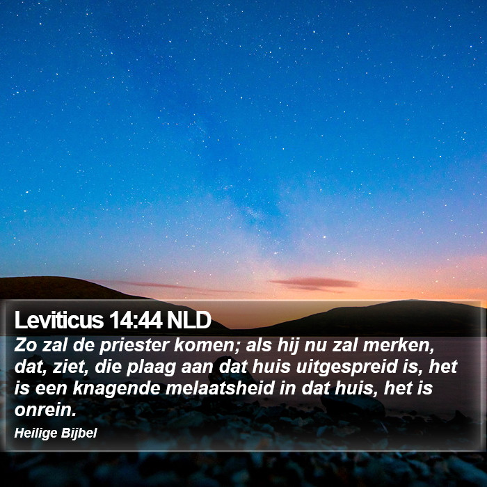 Leviticus 14:44 NLD Bible Study