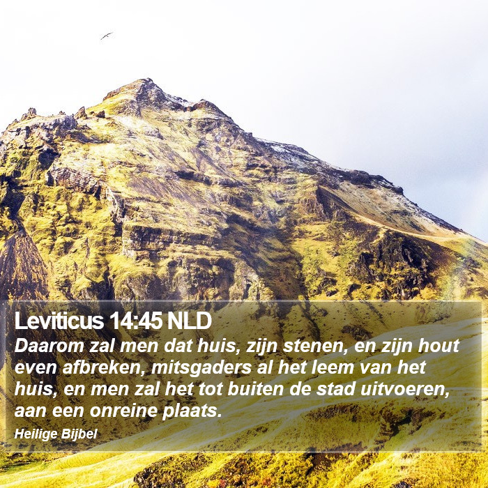 Leviticus 14:45 NLD Bible Study