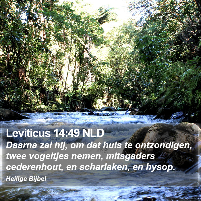 Leviticus 14:49 NLD Bible Study