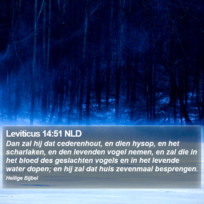 Leviticus 14:51 NLD Bible Study