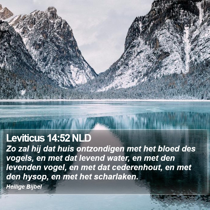 Leviticus 14:52 NLD Bible Study