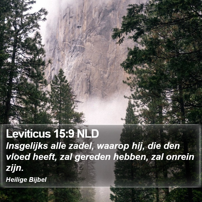 Leviticus 15:9 NLD Bible Study