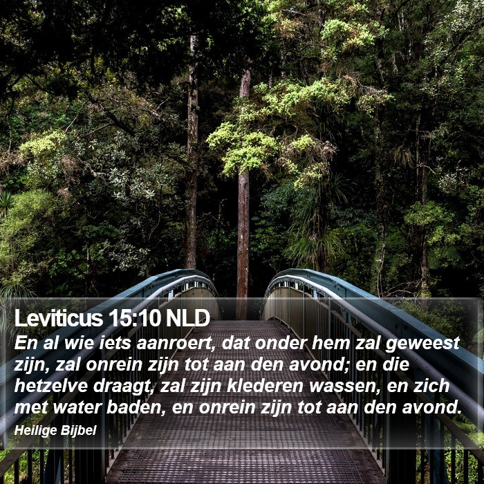 Leviticus 15:10 NLD Bible Study