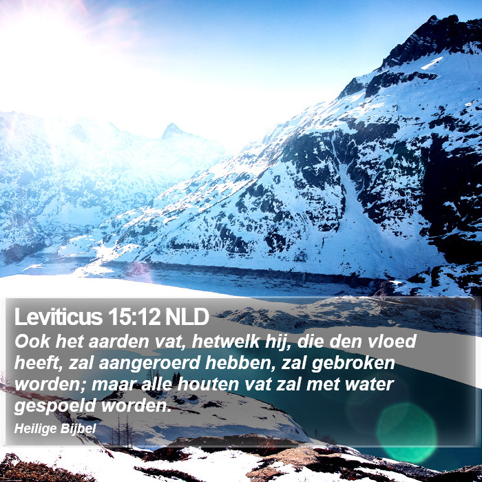 Leviticus 15:12 NLD Bible Study
