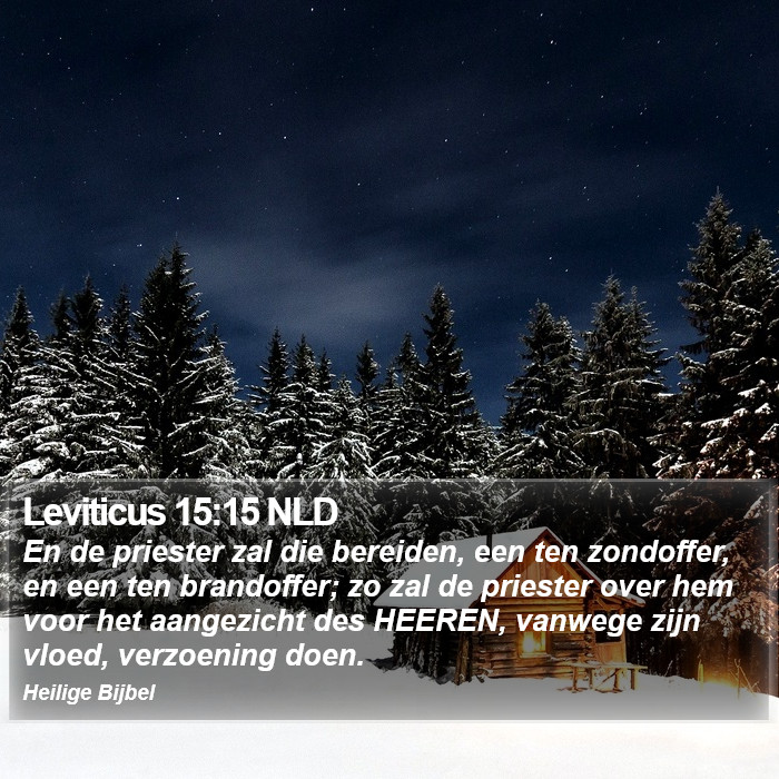 Leviticus 15:15 NLD Bible Study