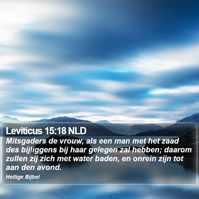 Leviticus 15:18 NLD Bible Study