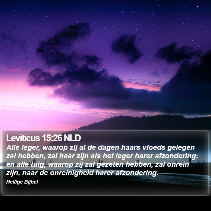 Leviticus 15:26 NLD Bible Study