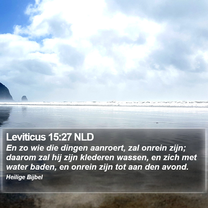 Leviticus 15:27 NLD Bible Study