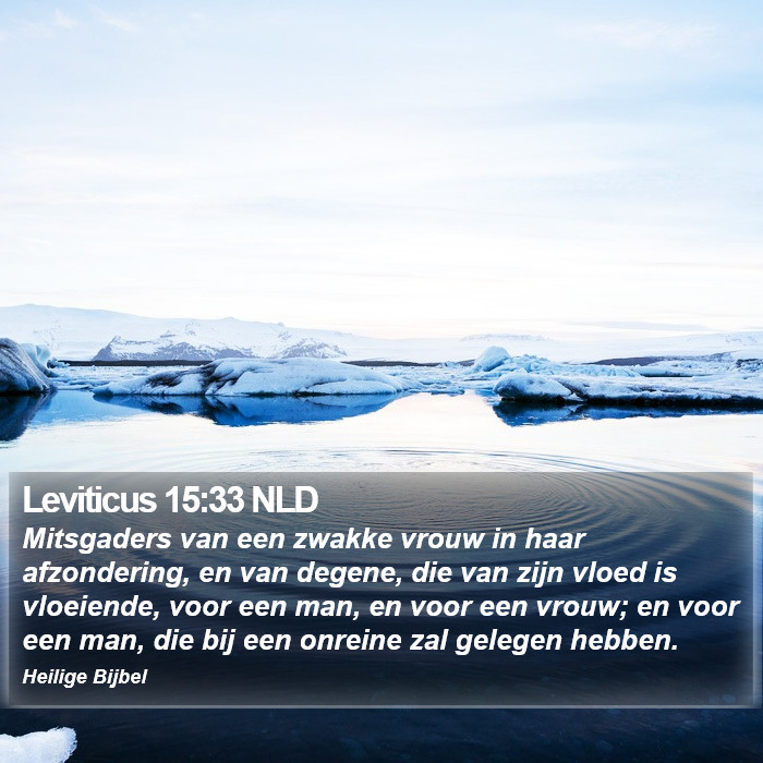 Leviticus 15:33 NLD Bible Study