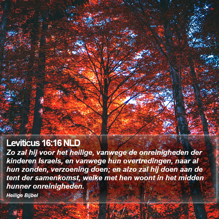 Leviticus 16:16 NLD Bible Study