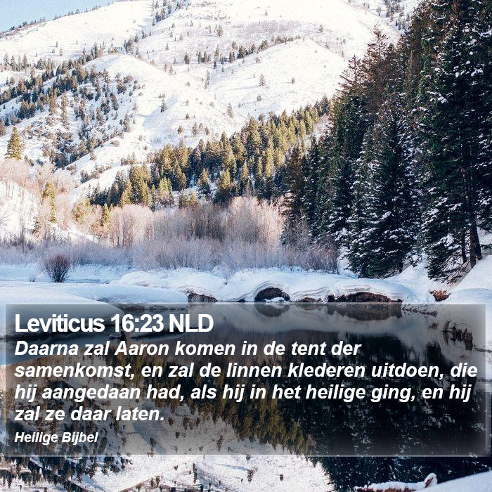 Leviticus 16:23 NLD Bible Study