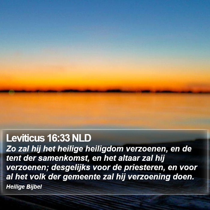 Leviticus 16:33 NLD Bible Study