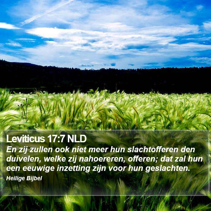 Leviticus 17:7 NLD Bible Study