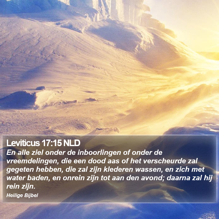 Leviticus 17:15 NLD Bible Study