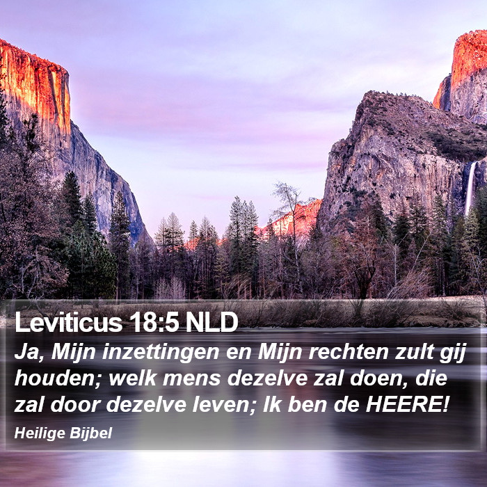 Leviticus 18:5 NLD Bible Study