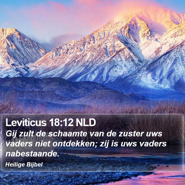 Leviticus 18:12 NLD Bible Study