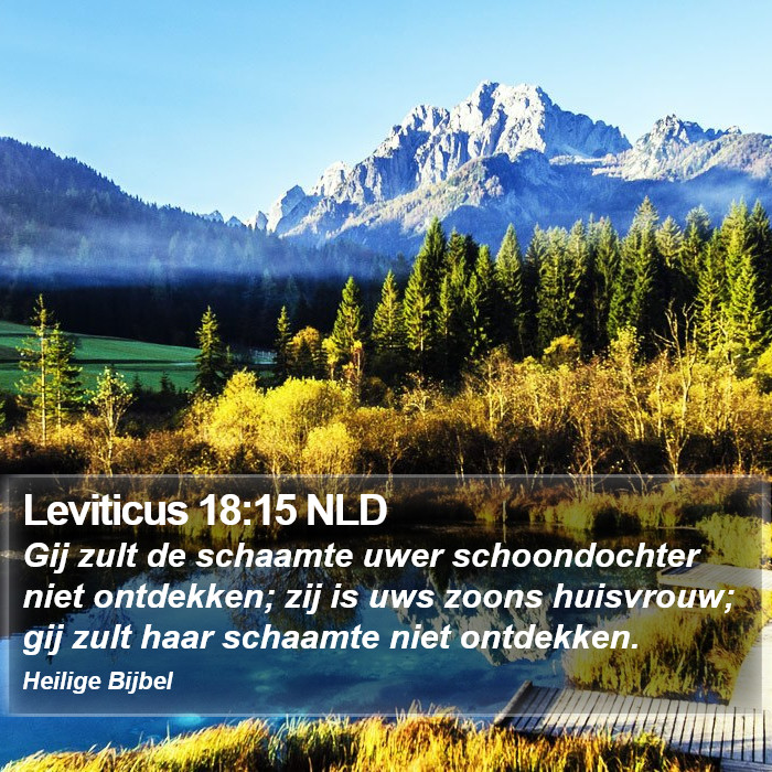 Leviticus 18:15 NLD Bible Study